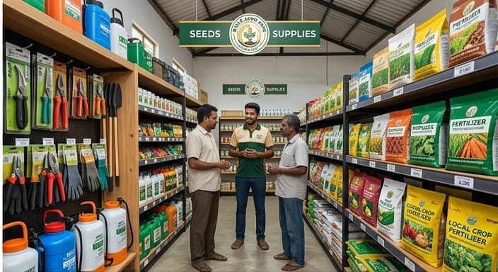 Inside the Wellassa Agro shop